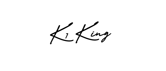 K7 King stylish signature style. Best Handwritten Sign (AmerikaSignatureDemo-Regular) for my name. Handwritten Signature Collection Ideas for my name K7 King. K7 King signature style 3 images and pictures png