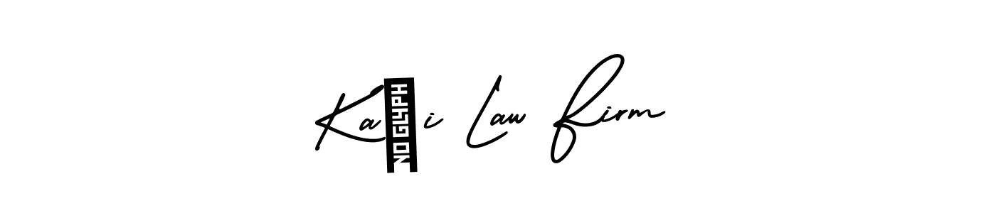 This is the best signature style for the Kaçi Law Firm name. Also you like these signature font (AmerikaSignatureDemo-Regular). Mix name signature. Kaçi Law Firm signature style 3 images and pictures png