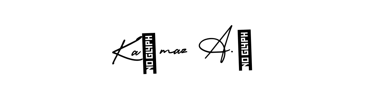 How to Draw Kaçmaz A.Ş signature style? AmerikaSignatureDemo-Regular is a latest design signature styles for name Kaçmaz A.Ş. Kaçmaz A.Ş signature style 3 images and pictures png