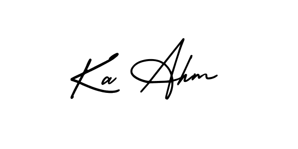 You can use this online signature creator to create a handwritten signature for the name Ka Ahm. This is the best online autograph maker. Ka Ahm signature style 3 images and pictures png