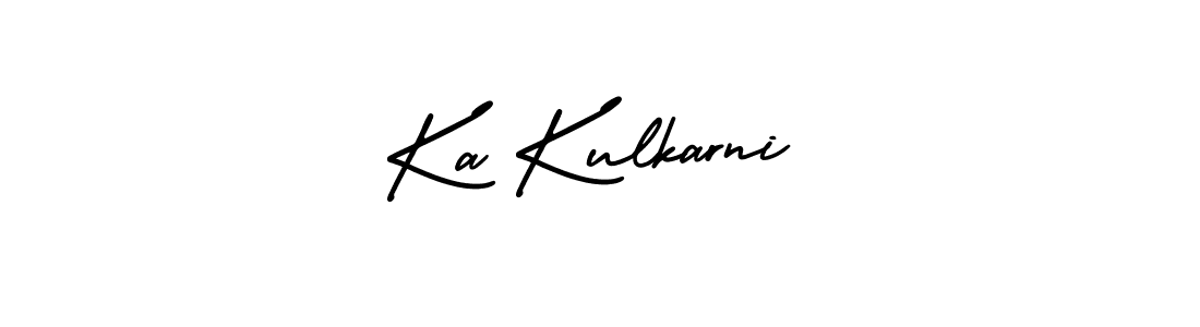 This is the best signature style for the Ka Kulkarni name. Also you like these signature font (AmerikaSignatureDemo-Regular). Mix name signature. Ka Kulkarni signature style 3 images and pictures png