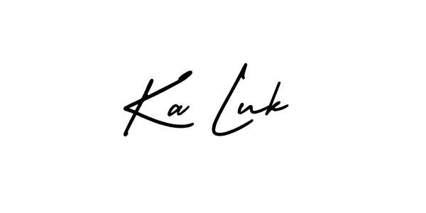 Best and Professional Signature Style for Ka Luk. AmerikaSignatureDemo-Regular Best Signature Style Collection. Ka Luk signature style 3 images and pictures png