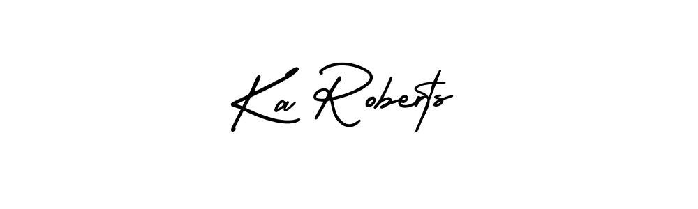 Also You can easily find your signature by using the search form. We will create Ka Roberts name handwritten signature images for you free of cost using AmerikaSignatureDemo-Regular sign style. Ka Roberts signature style 3 images and pictures png