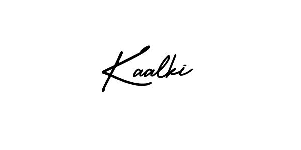 How to make Kaalki name signature. Use AmerikaSignatureDemo-Regular style for creating short signs online. This is the latest handwritten sign. Kaalki signature style 3 images and pictures png