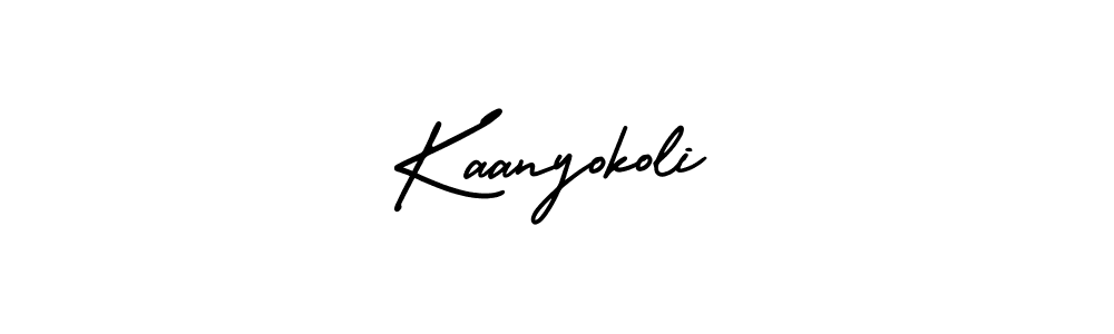Also You can easily find your signature by using the search form. We will create Kaanyokoli name handwritten signature images for you free of cost using AmerikaSignatureDemo-Regular sign style. Kaanyokoli signature style 3 images and pictures png
