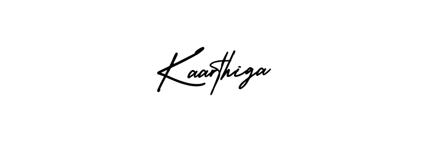 Make a beautiful signature design for name Kaarthiga. With this signature (AmerikaSignatureDemo-Regular) style, you can create a handwritten signature for free. Kaarthiga signature style 3 images and pictures png