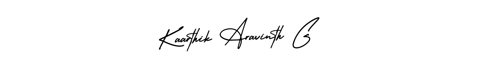 Make a short Kaarthik Aravinth G signature style. Manage your documents anywhere anytime using AmerikaSignatureDemo-Regular. Create and add eSignatures, submit forms, share and send files easily. Kaarthik Aravinth G signature style 3 images and pictures png