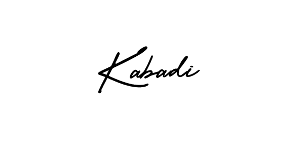 The best way (AmerikaSignatureDemo-Regular) to make a short signature is to pick only two or three words in your name. The name Kabadi include a total of six letters. For converting this name. Kabadi signature style 3 images and pictures png