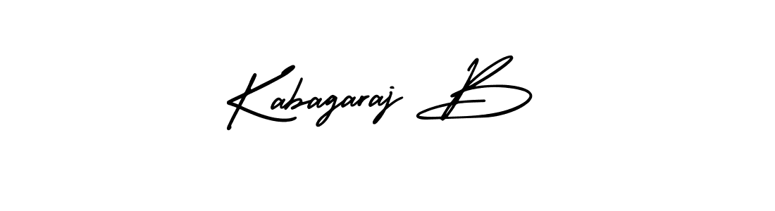 Also we have Kabagaraj B name is the best signature style. Create professional handwritten signature collection using AmerikaSignatureDemo-Regular autograph style. Kabagaraj B signature style 3 images and pictures png