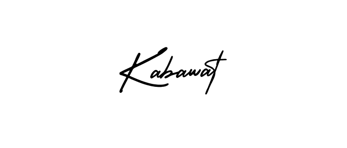 Kabawat stylish signature style. Best Handwritten Sign (AmerikaSignatureDemo-Regular) for my name. Handwritten Signature Collection Ideas for my name Kabawat. Kabawat signature style 3 images and pictures png