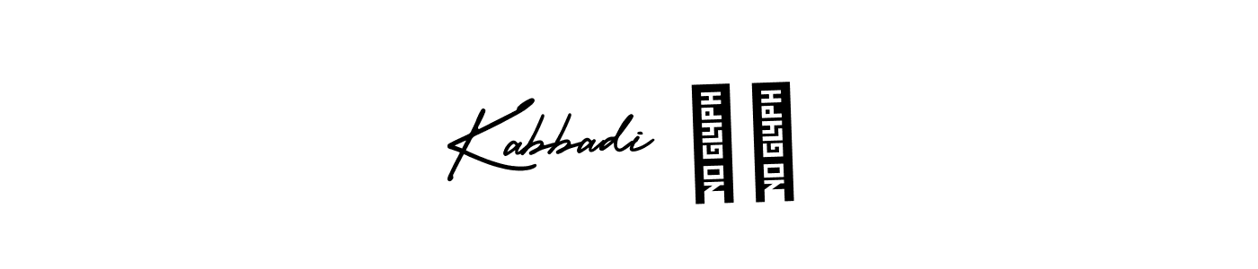 How to make Kabbadi ✌️ signature? AmerikaSignatureDemo-Regular is a professional autograph style. Create handwritten signature for Kabbadi ✌️ name. Kabbadi ✌️ signature style 3 images and pictures png