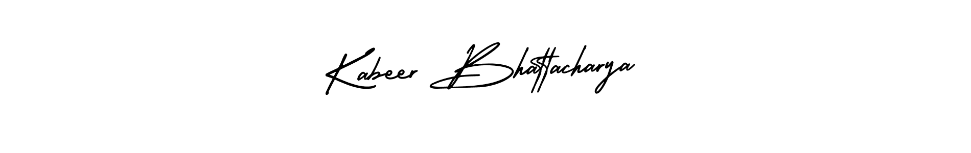 You should practise on your own different ways (AmerikaSignatureDemo-Regular) to write your name (Kabeer Bhattacharya) in signature. don't let someone else do it for you. Kabeer Bhattacharya signature style 3 images and pictures png