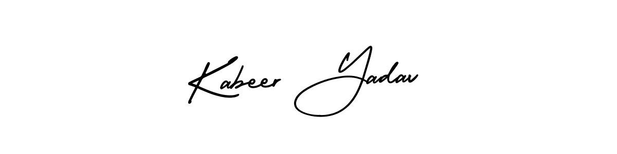 Design your own signature with our free online signature maker. With this signature software, you can create a handwritten (AmerikaSignatureDemo-Regular) signature for name Kabeer Yadav. Kabeer Yadav signature style 3 images and pictures png