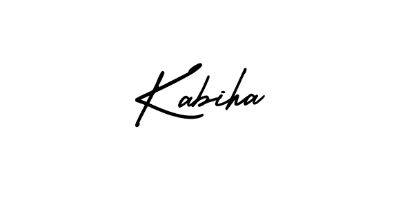 Kabiha stylish signature style. Best Handwritten Sign (AmerikaSignatureDemo-Regular) for my name. Handwritten Signature Collection Ideas for my name Kabiha. Kabiha signature style 3 images and pictures png