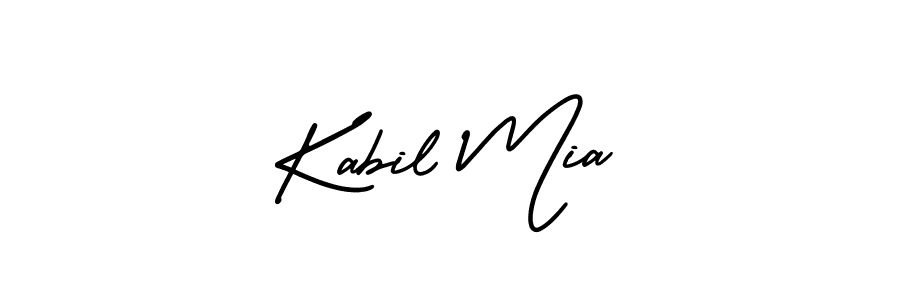 It looks lik you need a new signature style for name Kabil Mia. Design unique handwritten (AmerikaSignatureDemo-Regular) signature with our free signature maker in just a few clicks. Kabil Mia signature style 3 images and pictures png