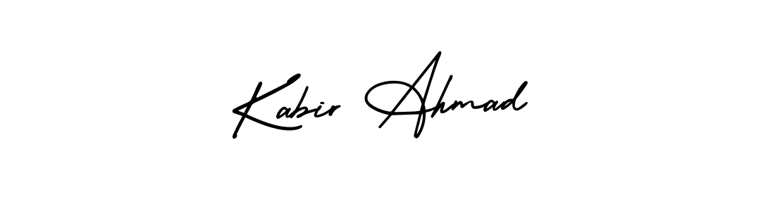 Design your own signature with our free online signature maker. With this signature software, you can create a handwritten (AmerikaSignatureDemo-Regular) signature for name Kabir Ahmad. Kabir Ahmad signature style 3 images and pictures png