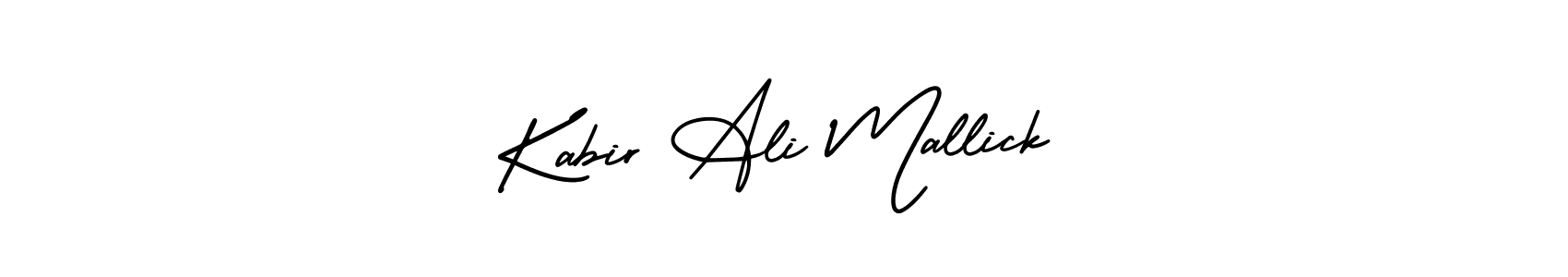AmerikaSignatureDemo-Regular is a professional signature style that is perfect for those who want to add a touch of class to their signature. It is also a great choice for those who want to make their signature more unique. Get Kabir Ali Mallick name to fancy signature for free. Kabir Ali Mallick signature style 3 images and pictures png