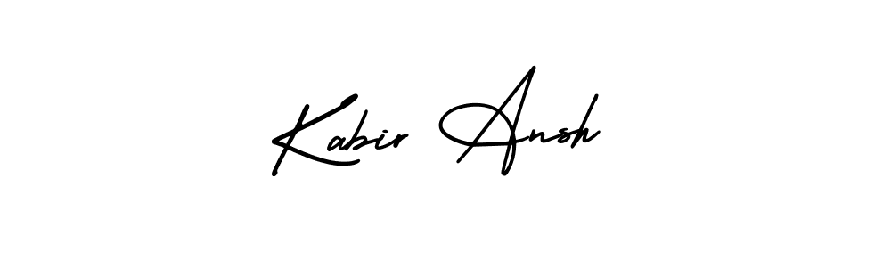 Create a beautiful signature design for name Kabir Ansh. With this signature (AmerikaSignatureDemo-Regular) fonts, you can make a handwritten signature for free. Kabir Ansh signature style 3 images and pictures png