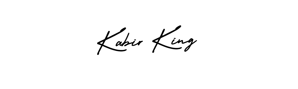 How to make Kabir King signature? AmerikaSignatureDemo-Regular is a professional autograph style. Create handwritten signature for Kabir King name. Kabir King signature style 3 images and pictures png