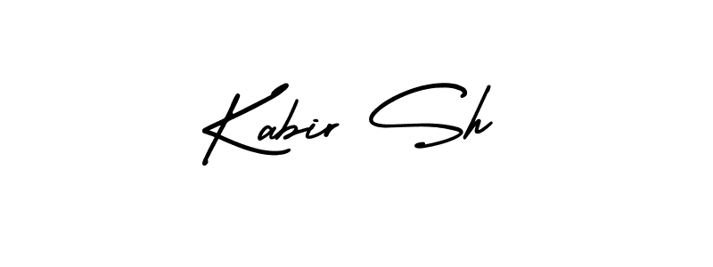 Kabir Sh stylish signature style. Best Handwritten Sign (AmerikaSignatureDemo-Regular) for my name. Handwritten Signature Collection Ideas for my name Kabir Sh. Kabir Sh signature style 3 images and pictures png