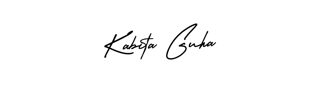 Create a beautiful signature design for name Kabita Guha. With this signature (AmerikaSignatureDemo-Regular) fonts, you can make a handwritten signature for free. Kabita Guha signature style 3 images and pictures png