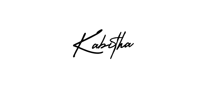 Create a beautiful signature design for name Kabitha. With this signature (AmerikaSignatureDemo-Regular) fonts, you can make a handwritten signature for free. Kabitha signature style 3 images and pictures png