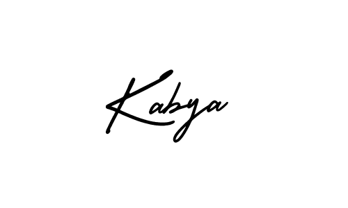 Kabya stylish signature style. Best Handwritten Sign (AmerikaSignatureDemo-Regular) for my name. Handwritten Signature Collection Ideas for my name Kabya. Kabya signature style 3 images and pictures png