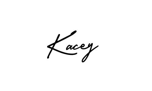 You should practise on your own different ways (AmerikaSignatureDemo-Regular) to write your name (Kacey) in signature. don't let someone else do it for you. Kacey signature style 3 images and pictures png