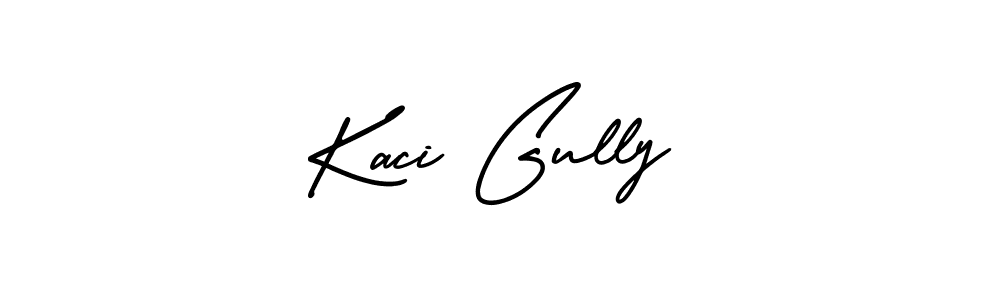 It looks lik you need a new signature style for name Kaci Gully. Design unique handwritten (AmerikaSignatureDemo-Regular) signature with our free signature maker in just a few clicks. Kaci Gully signature style 3 images and pictures png