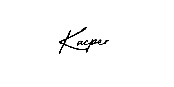 Use a signature maker to create a handwritten signature online. With this signature software, you can design (AmerikaSignatureDemo-Regular) your own signature for name Kacper. Kacper signature style 3 images and pictures png