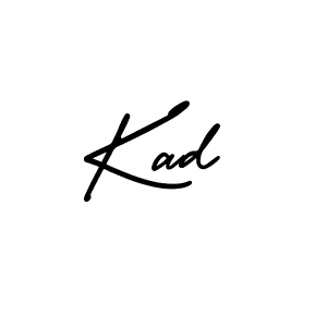 How to make Kad signature? AmerikaSignatureDemo-Regular is a professional autograph style. Create handwritten signature for Kad name. Kad signature style 3 images and pictures png