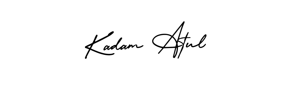 Make a beautiful signature design for name Kadam Atul. With this signature (AmerikaSignatureDemo-Regular) style, you can create a handwritten signature for free. Kadam Atul signature style 3 images and pictures png