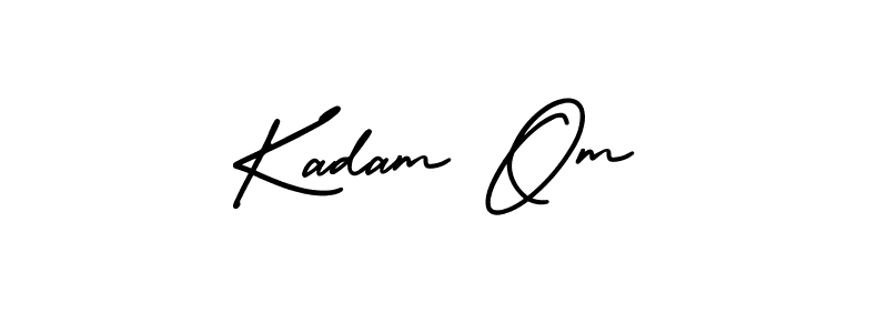 How to make Kadam Om signature? AmerikaSignatureDemo-Regular is a professional autograph style. Create handwritten signature for Kadam Om name. Kadam Om signature style 3 images and pictures png