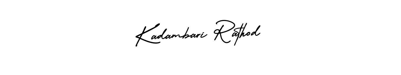 Create a beautiful signature design for name Kadambari Rathod. With this signature (AmerikaSignatureDemo-Regular) fonts, you can make a handwritten signature for free. Kadambari Rathod signature style 3 images and pictures png