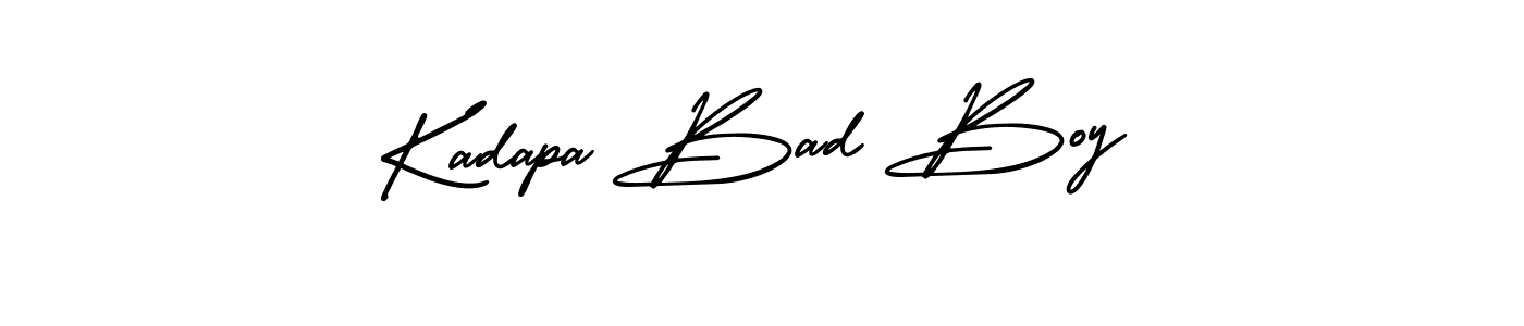 Once you've used our free online signature maker to create your best signature AmerikaSignatureDemo-Regular style, it's time to enjoy all of the benefits that Kadapa Bad Boy name signing documents. Kadapa Bad Boy signature style 3 images and pictures png