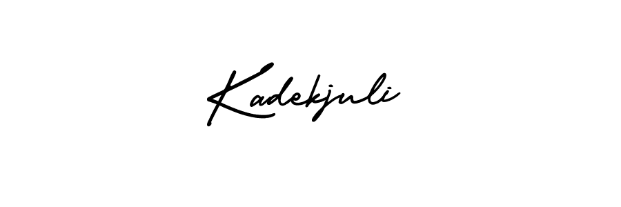 How to make Kadekjuli signature? AmerikaSignatureDemo-Regular is a professional autograph style. Create handwritten signature for Kadekjuli name. Kadekjuli signature style 3 images and pictures png
