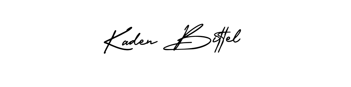 Design your own signature with our free online signature maker. With this signature software, you can create a handwritten (AmerikaSignatureDemo-Regular) signature for name Kaden Bittel. Kaden Bittel signature style 3 images and pictures png