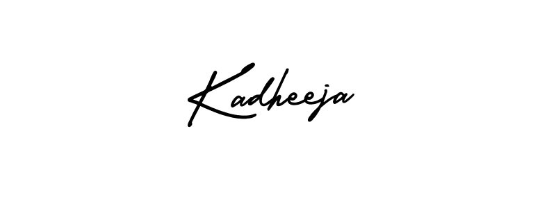 How to make Kadheeja signature? AmerikaSignatureDemo-Regular is a professional autograph style. Create handwritten signature for Kadheeja name. Kadheeja signature style 3 images and pictures png