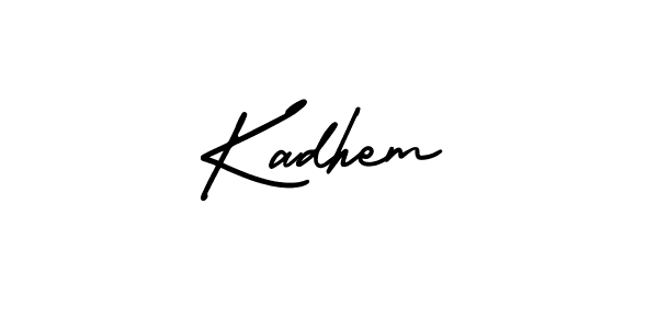How to Draw Kadhem signature style? AmerikaSignatureDemo-Regular is a latest design signature styles for name Kadhem. Kadhem signature style 3 images and pictures png