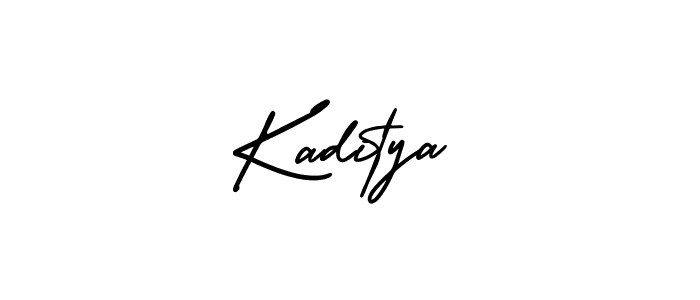 Create a beautiful signature design for name Kaditya. With this signature (AmerikaSignatureDemo-Regular) fonts, you can make a handwritten signature for free. Kaditya signature style 3 images and pictures png