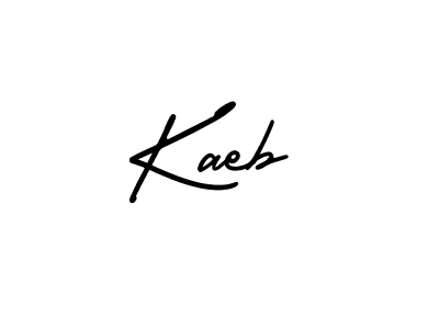 Make a beautiful signature design for name Kaeb. With this signature (AmerikaSignatureDemo-Regular) style, you can create a handwritten signature for free. Kaeb signature style 3 images and pictures png
