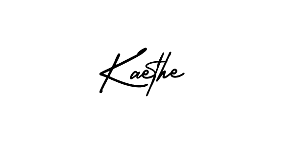 Make a beautiful signature design for name Kaethe. With this signature (AmerikaSignatureDemo-Regular) style, you can create a handwritten signature for free. Kaethe signature style 3 images and pictures png
