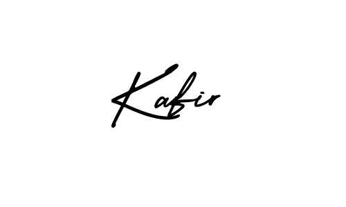 How to make Kafir name signature. Use AmerikaSignatureDemo-Regular style for creating short signs online. This is the latest handwritten sign. Kafir signature style 3 images and pictures png