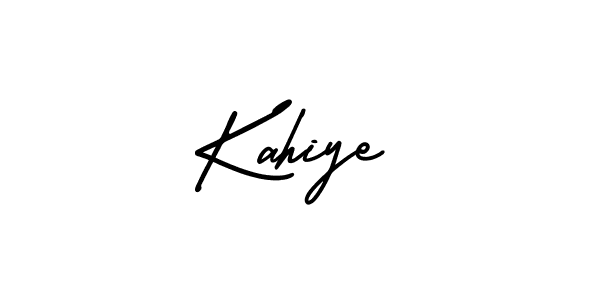 This is the best signature style for the Kahiye name. Also you like these signature font (AmerikaSignatureDemo-Regular). Mix name signature. Kahiye signature style 3 images and pictures png