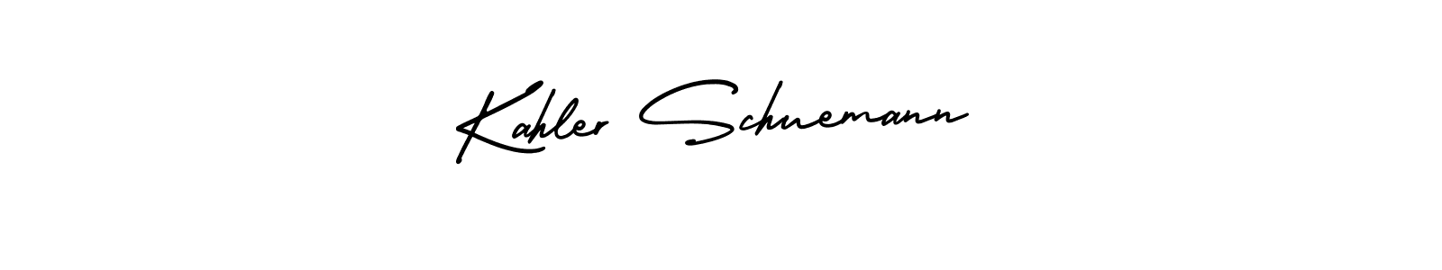 Create a beautiful signature design for name Kahler Schuemann. With this signature (AmerikaSignatureDemo-Regular) fonts, you can make a handwritten signature for free. Kahler Schuemann signature style 3 images and pictures png