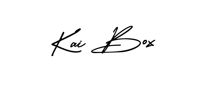 How to make Kai Box signature? AmerikaSignatureDemo-Regular is a professional autograph style. Create handwritten signature for Kai Box name. Kai Box signature style 3 images and pictures png