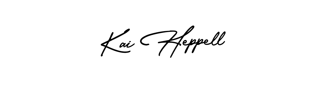 Use a signature maker to create a handwritten signature online. With this signature software, you can design (AmerikaSignatureDemo-Regular) your own signature for name Kai Heppell. Kai Heppell signature style 3 images and pictures png