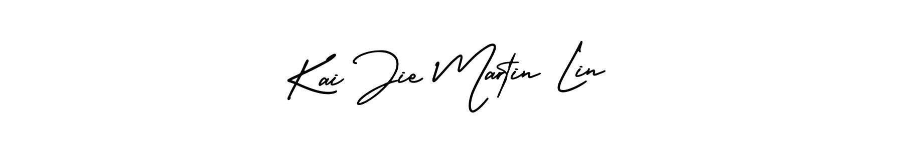 This is the best signature style for the Kai Jie Martin Lin name. Also you like these signature font (AmerikaSignatureDemo-Regular). Mix name signature. Kai Jie Martin Lin signature style 3 images and pictures png