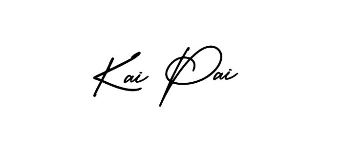 Kai Pai stylish signature style. Best Handwritten Sign (AmerikaSignatureDemo-Regular) for my name. Handwritten Signature Collection Ideas for my name Kai Pai. Kai Pai signature style 3 images and pictures png