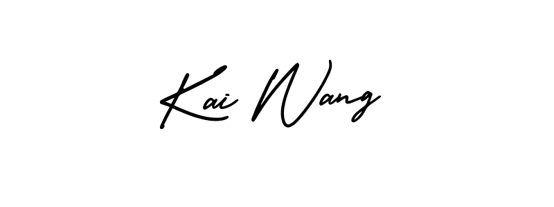 How to Draw Kai Wang signature style? AmerikaSignatureDemo-Regular is a latest design signature styles for name Kai Wang. Kai Wang signature style 3 images and pictures png